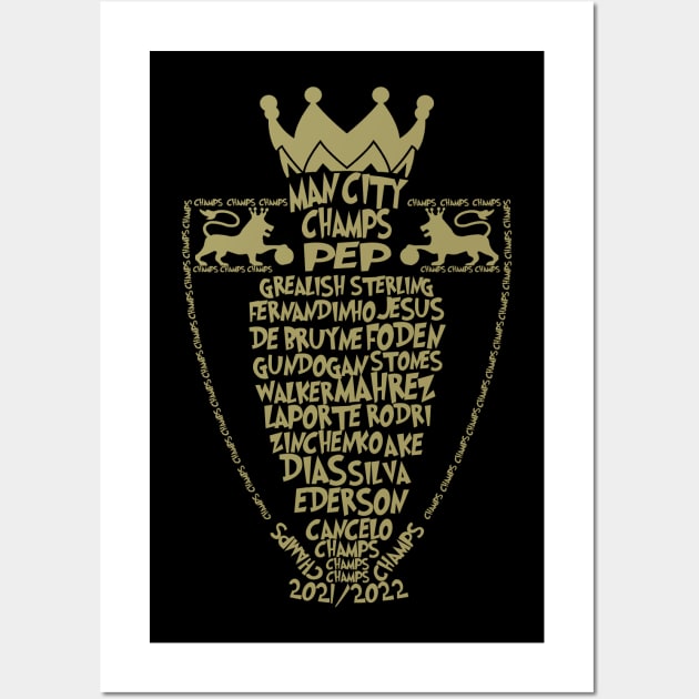 Man City EPL Champs Wall Art by slawisa